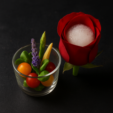 Edible Flowers & Vegetable Bouquet