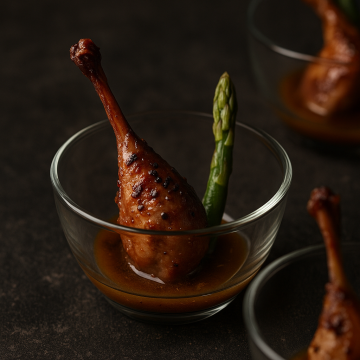 Roasted Quail with Truffle Miso