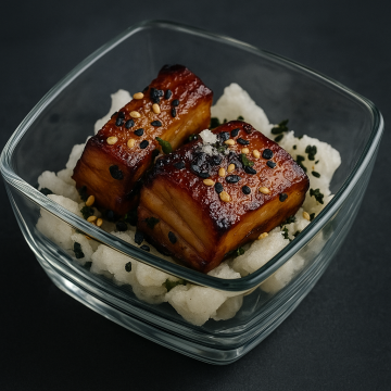 Glazed Pork Belly with Sesame